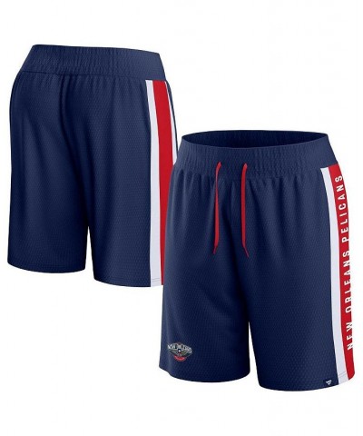 Men's Branded Navy New Orleans Pelicans Referee Iconic Mesh Shorts $27.49 Shorts