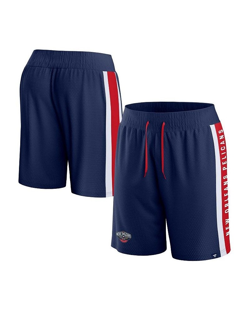 Men's Branded Navy New Orleans Pelicans Referee Iconic Mesh Shorts $27.49 Shorts