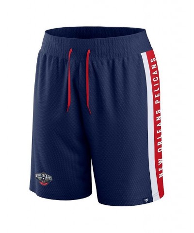 Men's Branded Navy New Orleans Pelicans Referee Iconic Mesh Shorts $27.49 Shorts