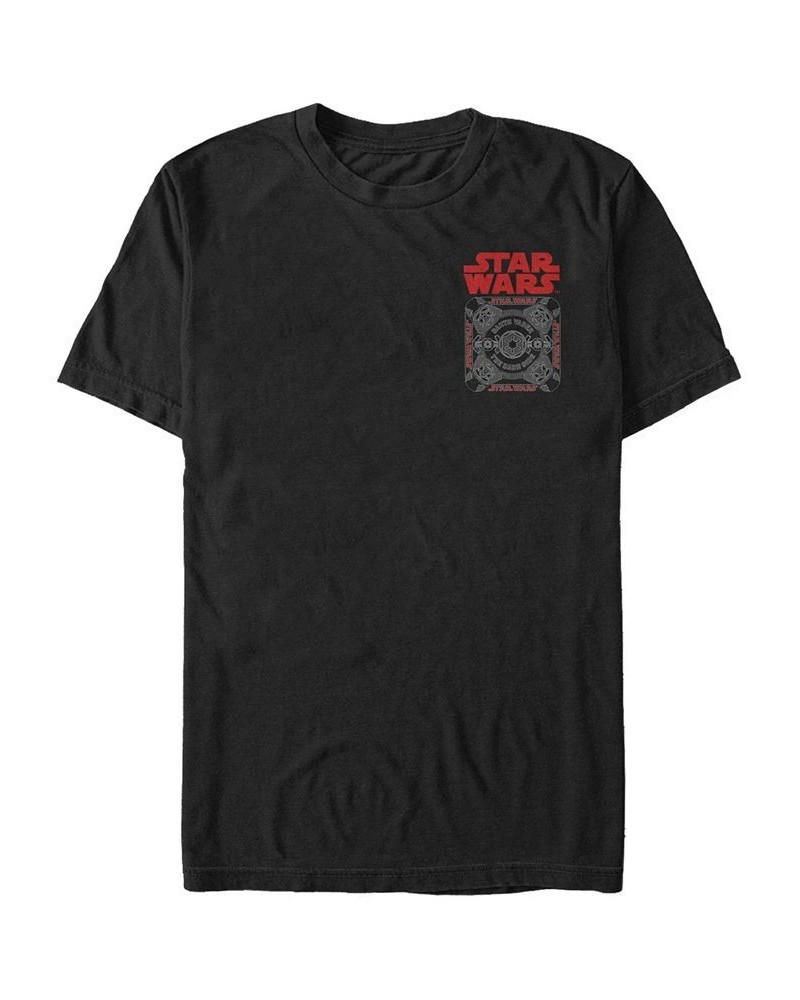 Star Wars Men's Dark Pattern Short Sleeve T-Shirt Black $18.19 T-Shirts