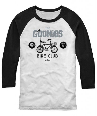 Men's The Goonies 1985 Bike Club Raglan T-shirt Multi $21.00 T-Shirts