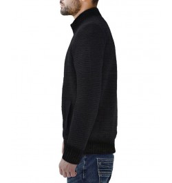 Men's Full-Zip High Neck Sweater Jacket Charcoal $37.44 Sweaters