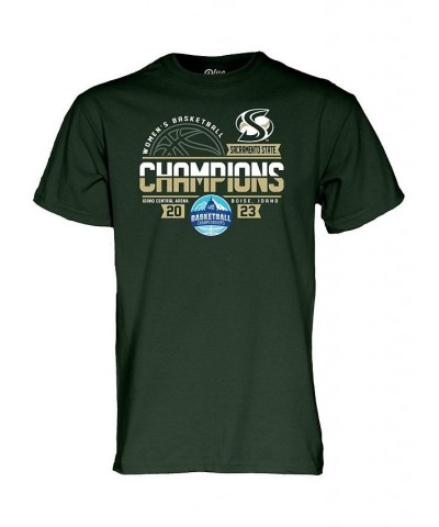 Men's Green Sacramento State Hornets 2023 Big Sky Women's Basketball Conference Tournament Champions T-shirt $16.00 T-Shirts