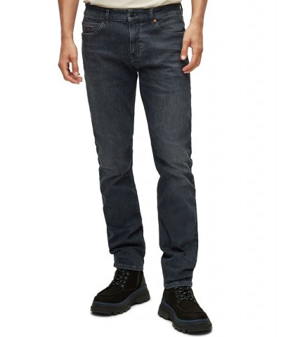 BOSS Men's Slim-Fit Supreme-Movement Denim Jeans Gray $73.32 Jeans