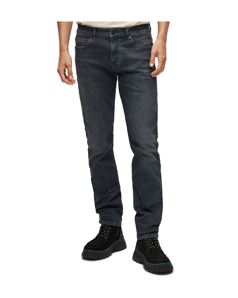 BOSS Men's Slim-Fit Supreme-Movement Denim Jeans Gray $73.32 Jeans