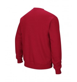 Men's Crimson Washington State Cougars Arch & Logo Crew Neck Sweatshirt $24.43 Sweatshirt