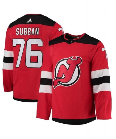 Men's P.K. Subban Red New Jersey Devils Home Primegreen Authentic Pro Player Jersey $91.00 Jersey