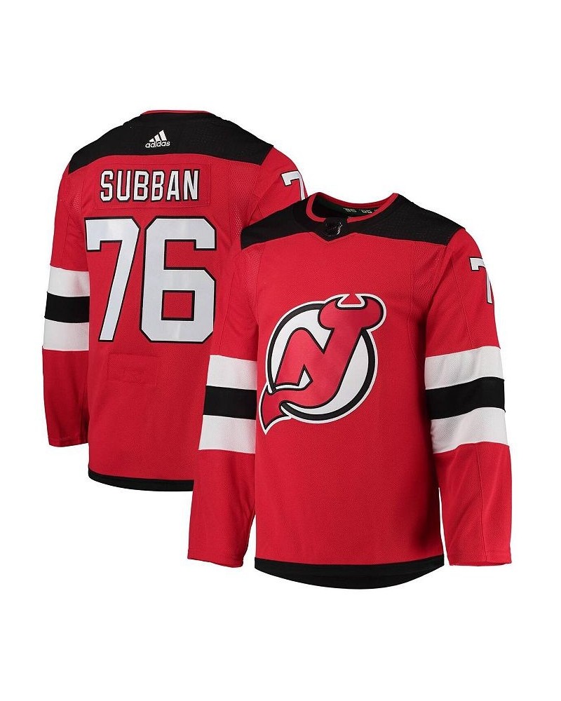 Men's P.K. Subban Red New Jersey Devils Home Primegreen Authentic Pro Player Jersey $91.00 Jersey