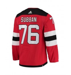 Men's P.K. Subban Red New Jersey Devils Home Primegreen Authentic Pro Player Jersey $91.00 Jersey