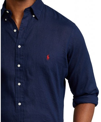 Men's Big & Tall Lightweight Linen Shirt PD02 $40.50 Shirts