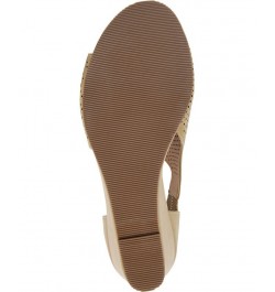 Women's Aretha Perforated Wedges Tan/Beige $49.00 Shoes