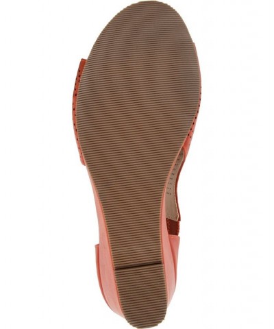 Women's Aretha Perforated Wedges Tan/Beige $49.00 Shoes