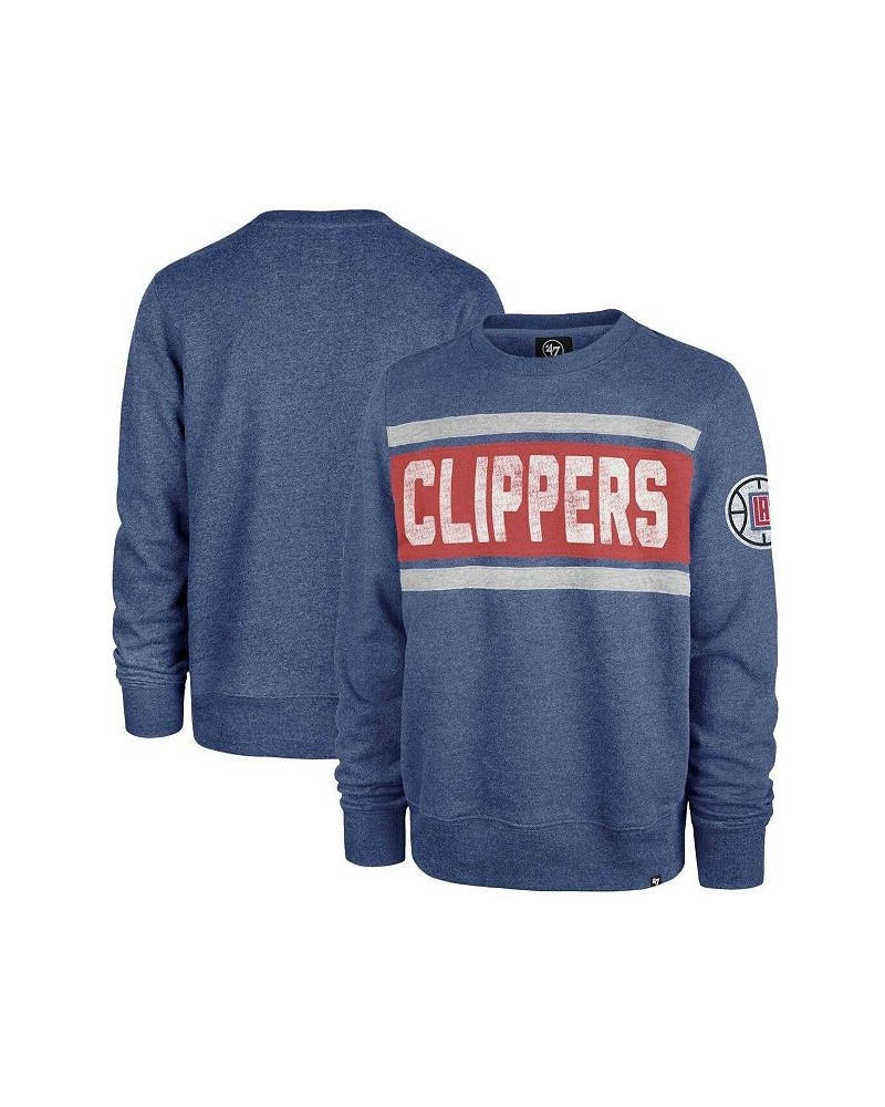 Men's Heather Royal La Clippers Tribeca Emerson Pullover Sweatshirt $35.77 Sweatshirt