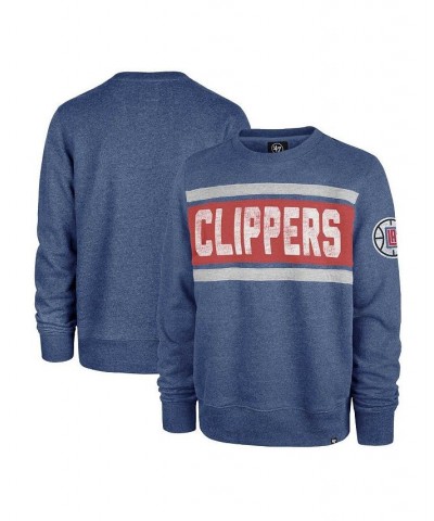 Men's Heather Royal La Clippers Tribeca Emerson Pullover Sweatshirt $35.77 Sweatshirt