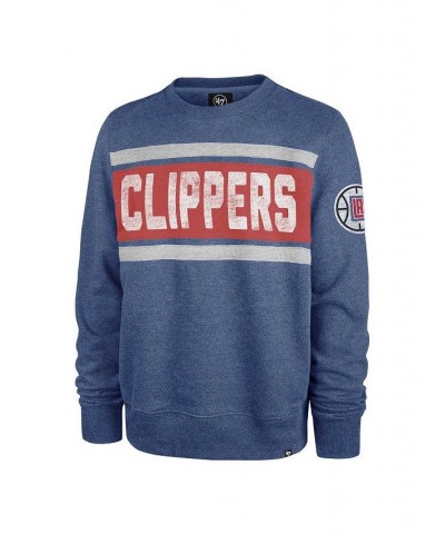 Men's Heather Royal La Clippers Tribeca Emerson Pullover Sweatshirt $35.77 Sweatshirt