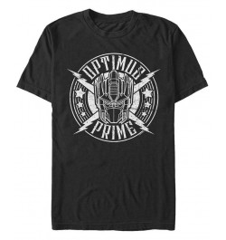 Men's Prime Rock Badge Short Sleeve Crew T-shirt Black $14.70 T-Shirts