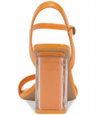 Herrican Ankle-Strap Slingback Two-Piece City Sandals Orange $43.20 Shoes