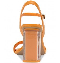 Herrican Ankle-Strap Slingback Two-Piece City Sandals Orange $43.20 Shoes