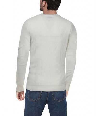 Men's Basic Ribbed Cardigan White $28.49 Sweaters