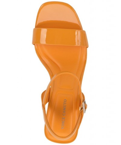 Herrican Ankle-Strap Slingback Two-Piece City Sandals Orange $43.20 Shoes