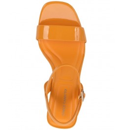 Herrican Ankle-Strap Slingback Two-Piece City Sandals Orange $43.20 Shoes