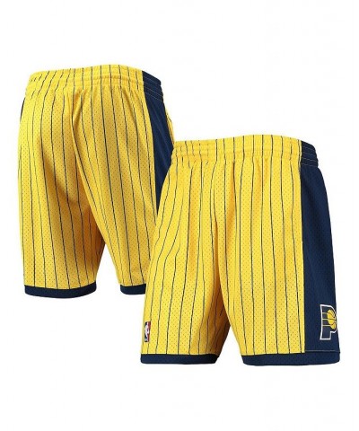 Men's Gold, Navy Indiana Pacers 1999-00 Hardwood Classics Swingman Shorts $45.89 Shorts