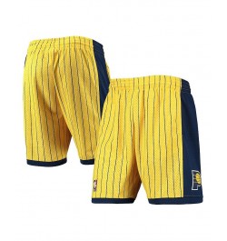 Men's Gold, Navy Indiana Pacers 1999-00 Hardwood Classics Swingman Shorts $45.89 Shorts