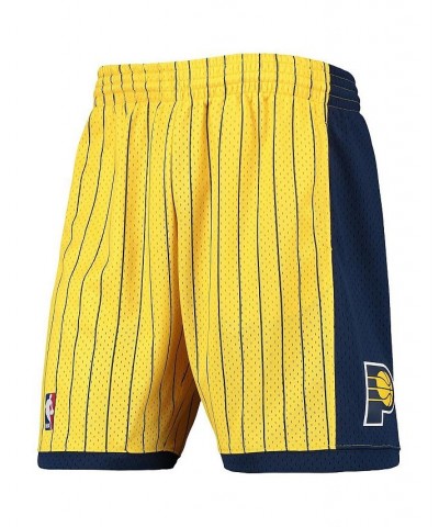 Men's Gold, Navy Indiana Pacers 1999-00 Hardwood Classics Swingman Shorts $45.89 Shorts