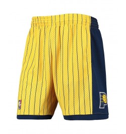 Men's Gold, Navy Indiana Pacers 1999-00 Hardwood Classics Swingman Shorts $45.89 Shorts