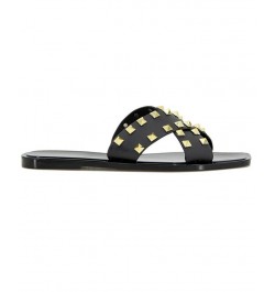 Women's Jaylani Beachy Modern Sandals Black $11.97 Shoes