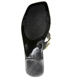 Women's Jaylani Beachy Modern Sandals Black $11.97 Shoes