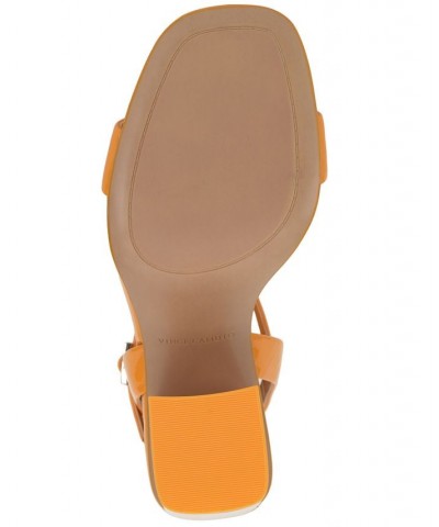 Herrican Ankle-Strap Slingback Two-Piece City Sandals Orange $43.20 Shoes