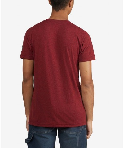 Men's Big and Tall Mighty Magnitude Marled T-shirt Red $14.96 T-Shirts