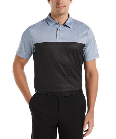 Men's Big & Tall Airflux Athletic-Fit Colorblocked Birdseye-Knit Performance Golf Polo Shirt Black $18.24 Polo Shirts