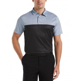 Men's Big & Tall Airflux Athletic-Fit Colorblocked Birdseye-Knit Performance Golf Polo Shirt Black $18.24 Polo Shirts