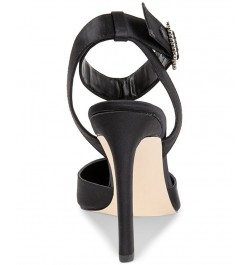 Women's Sarantos Two-Piece Stiletto Pumps Black $54.50 Shoes