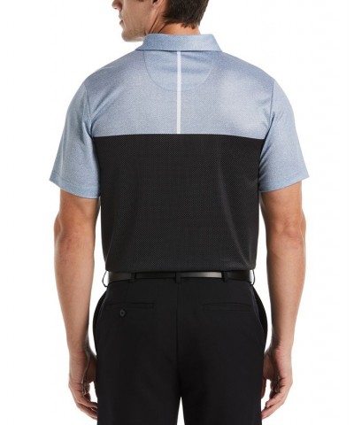 Men's Big & Tall Airflux Athletic-Fit Colorblocked Birdseye-Knit Performance Golf Polo Shirt Black $18.24 Polo Shirts