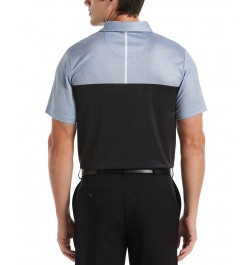 Men's Big & Tall Airflux Athletic-Fit Colorblocked Birdseye-Knit Performance Golf Polo Shirt Black $18.24 Polo Shirts