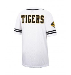 Men's White and Black Missouri Tigers Free Spirited Baseball Jersey $39.74 Jersey