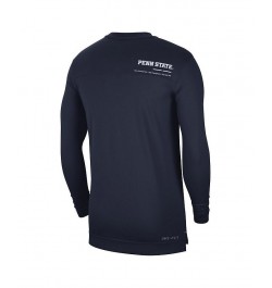 Men's Navy Penn State Nittany Lions 2022 Coach Performance Long Sleeve V-Neck T-shirt $33.79 T-Shirts