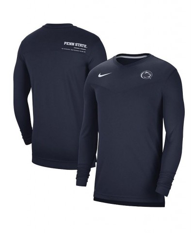 Men's Navy Penn State Nittany Lions 2022 Coach Performance Long Sleeve V-Neck T-shirt $33.79 T-Shirts