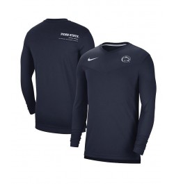 Men's Navy Penn State Nittany Lions 2022 Coach Performance Long Sleeve V-Neck T-shirt $33.79 T-Shirts