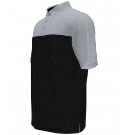 Men's Big & Tall Airflux Athletic-Fit Colorblocked Birdseye-Knit Performance Golf Polo Shirt Black $18.24 Polo Shirts