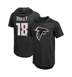 Men's Threads Calvin Ridley Black Atlanta Falcons Player Name and Number Tri-Blend Hoodie T-shirt $27.30 T-Shirts