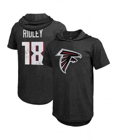 Men's Threads Calvin Ridley Black Atlanta Falcons Player Name and Number Tri-Blend Hoodie T-shirt $27.30 T-Shirts