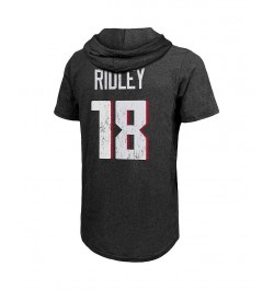 Men's Threads Calvin Ridley Black Atlanta Falcons Player Name and Number Tri-Blend Hoodie T-shirt $27.30 T-Shirts