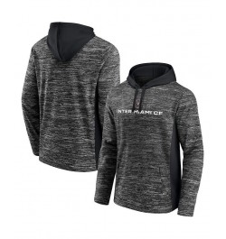 Men's Charcoal Inter Miami CF Shining Victory Space-Dye Pullover Hoodie $26.04 Sweatshirt