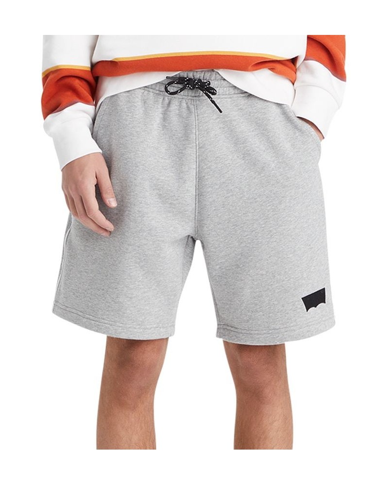 Men's Relaxed-Fit Logo Piping Drawstring Shorts Gray $22.50 Shorts