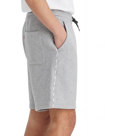 Men's Relaxed-Fit Logo Piping Drawstring Shorts Gray $22.50 Shorts