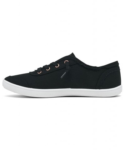 Women's BOBS-B Cute Lace Casual Sneakers Black $22.95 Shoes